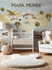 Painel de Parede Mapa Mundi - 00021PD2054