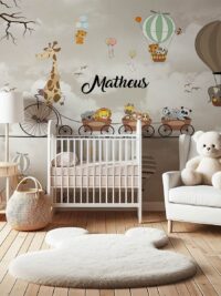 Painel de Parede Animais na Corda - 000120PD210