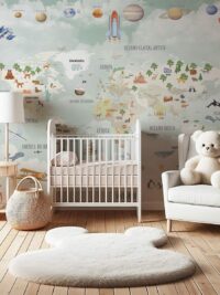 Painel de Parede Mapa Mundi - 00071PD2075