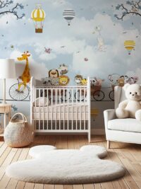 Painel de Parede Animais na Corda - 001155PD217