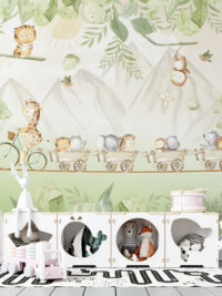 Painel de Parede Animais na Corda - 001352PD231