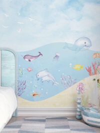 Painel de Parede Mar e Fundo do Mar - 001403PD2258